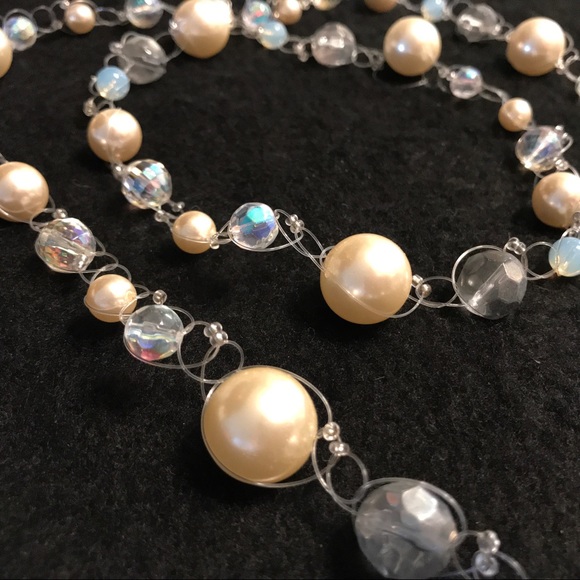 Long Modern Beaded Necklace - Picture 2 of 3